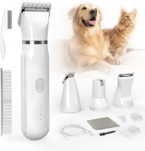 (🔥Last Day Promotion  - 49% off)2025-Ultimate Pet Grooming Kit 🐶 4-in-1 Electric Clippers with 4 Interchangeable Blades